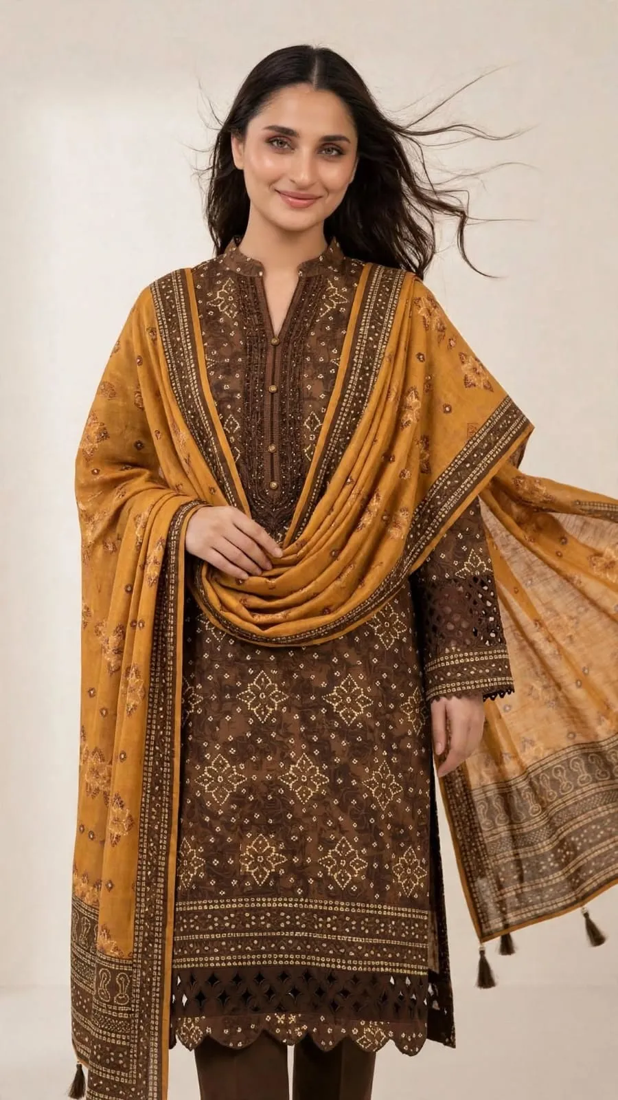 3 Piece - Digital Printed Lawn Suit
